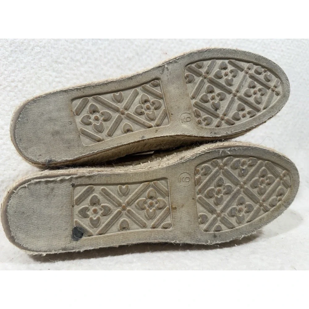 Jack Rogers Womens Size 9 Floral Canvas Platform Espadrilles Boho Coastal